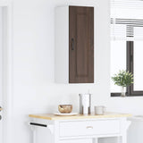 Wall Cabinet PORTO Brown Oak 30 x 31 x 80 cm Engineered Wood 885369
