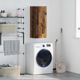 Wall Mounted Cabinet Old Wood 34.5 x 34 x 90 cm Engineered Wood 882610