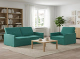 Sofa Set 2 pcs Turquoise Velvet 3433200