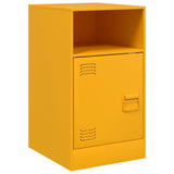 ZNTS Bedside Cabinets 2 pcs Mustard Yellow 34.5x39x62 cm Steel 841770