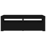 TV Cabinet with LED Lights Black 120x35x40 cm 804356
