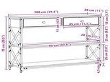 Console Table Artisan oak 100 x 28 x 75 cm 863528
