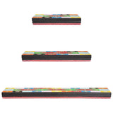 Wall Shelves 3 pcs Multicolour 100 x 20 x 6 cm Solid Mango Wood 4017577