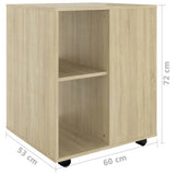 Storage Cabinet Sonoma oak Engineered wood 808461