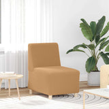 Modular Sofa Unit Armless 2 pcs Beige 55 x 74 x 82 cm 3399787