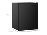 91 Litre Freestanding Under Counter Fridge Freezer, Small Fridge with Chiller Box, Adjustable T3398P343462