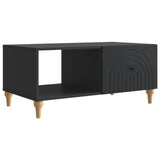Coffee Table Black 90 x 50 x 40 cm Engineered Wood 894266