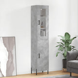 Highboard Concrete Grey 34,5x34x180 cm Engineered Wood 3199181