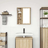 Bathroom Wall Cabinet with Mirror Sonoma Oak 50x21x60 cm 861903
