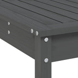 9 Piece Garden Bar Set Grey Solid Wood Pine 3157759