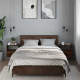 Wall-mounted Bedside Cabinets 2 pcs Smoked Oak 40x31x39.5 cm 848739