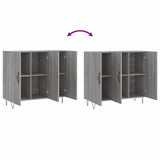 Sideboard Grey Sonoma 90x34x80 cm Engineered Wood 828106