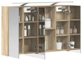 Bathroom Mirror Cabinet Sonoma Oak 80 x 14.5 x 70 cm 889113