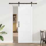 Sliding Door ORKDAL White 78 x 211 cm Solid Pine Wood 3333781