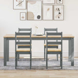5 Piece Dining Set PANAMA Grey Solid Wood Pine 3345189