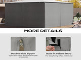 4 Pack Replacement Gazebo Curtains Privacy Panel for Most 3 x 4m Gazebo Canopy Pavillion Outdoor T3398P313633