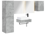 Bathroom Furniture Set 5 pcs Concrete Grey 3407282