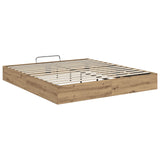 Ottoman Bed Frame with Storage Artisian Oak 203 x 160 x 25 cm 3409220
