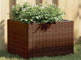 Garden Planters 2 pcs Brown 36x30x32 cm Poly Rattan 3210532