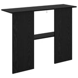 Console Table Black Oak 100 x 30 x 75 cm Engineered Wood 8001176