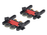 2Pcs Table Saw Feeder Aluminum Alloy 5mm Stroke Double Wheel Bearing Roller Featherboard for 22299210