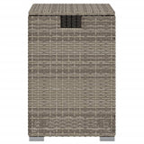 Propane Tank Cover Table Grey 40x40x60 cm Poly Rattan 366296