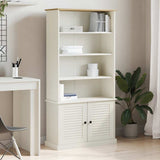 Bookcase VIGO White 85x35x170 cm Solid Wood Pine 353197