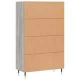 Highboard Grey Sonoma 69.5x31x115 cm Engineered Wood 828282