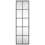 Wall Mirror Black 30x100 cm Rectangle Iron 358643