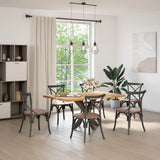 Dining Table Leg Spider Shape Black 85x85x cm Steel 4013123