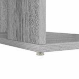 Desk with Shelf Grey Sonoma 130 x 50.5 x 75 cm Engineered Wood 869503