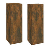 TV Cabinets 2 pcs Smoked Oak 30.5x30x90 cm Engineered Wood 815748