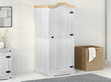 Wardrobes with Shelf White 55 x 52 x 170 cm Solid Pine Wood 42024933