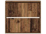 Wall-Mounted Shoe Cabinet ZWOLLE 71 x 17 x 86 cm Old Wood 896423