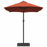 Garden Parasol Terracotta 385 x 209 x 244 cm Polyester 42003288