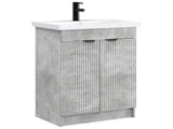 Bathroom Furniture Set Concrete Grey 56 x 37.5 x 81 cm 3404147