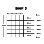 ZNTS Garden Fence Galvanised Steel 50 m 80 cm 140720