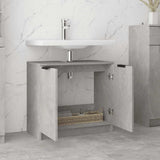 Bathroom Cabinet Concrete Grey 64.5x33.5x59 cm Engineered Wood 811308
