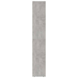 Book Cabinet Concrete Grey 36x30x171 cm Engineered Wood 802871