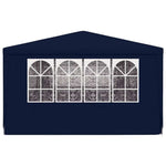 Professional Party Tent with Side Walls 4x9 m Blue 90 g/m 48530