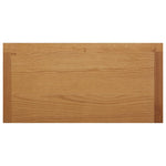 ZNTS Cupboard 70x35x75 cm Solid Oak Wood 289188