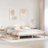 Bed Frame with Drawers without Mattress 200x200 cm 3301992