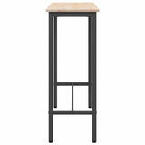 Table Natural 100 x 40 x 101 cm Engineered Wood and Steel 873782