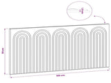 Wall-Mounted Headboard ALKMAAR White Engineered Wood 896315