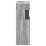Electric Fireplace Grey Sonoma 64 x 30 x 87 cm Engineered wood 8021108