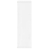 Side Cabinet "ODDA" White 40x24x79 cm Solid Wood Pine 4103602