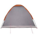 Camping Tent with Roof Grey and Orange 275 x 215 x 125 cm 42028634