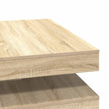 ZNTS Coffee Table 360-Degree Rotatable Sonoma Oak 90x90x34.5 cm 3321353