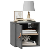 Wall Cabinets 2 pcs Grey 31.5x30x30 cm Solid Wood Pine 818360
