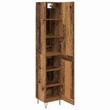 Highboard Old Wood 34.5 x 34 x 90 cm Engineered Wood 3402721